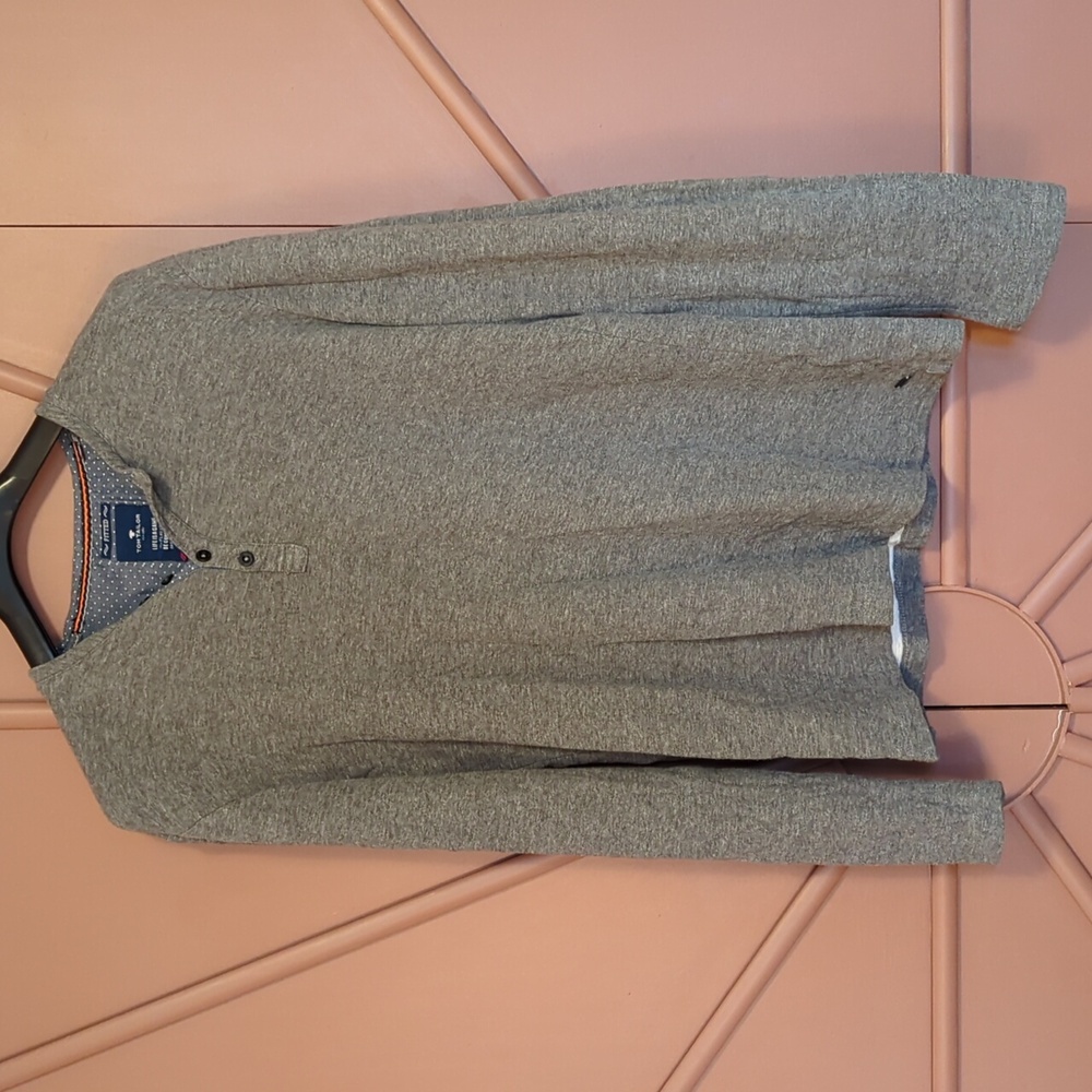 3/$20 - Tom Tailor - Heather Grey - Henley - M